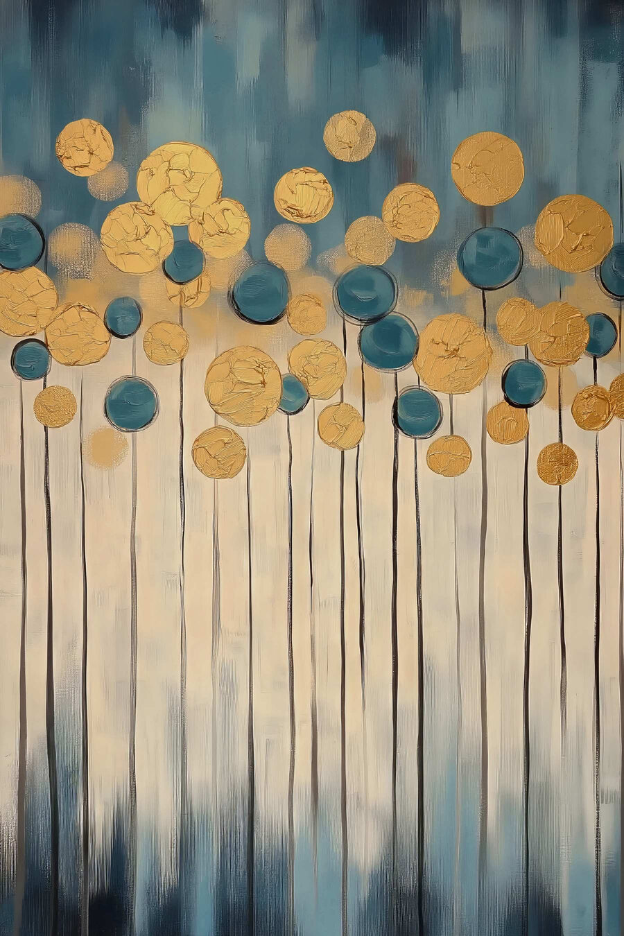 Canvas prints Vibrant circles in soothing colors