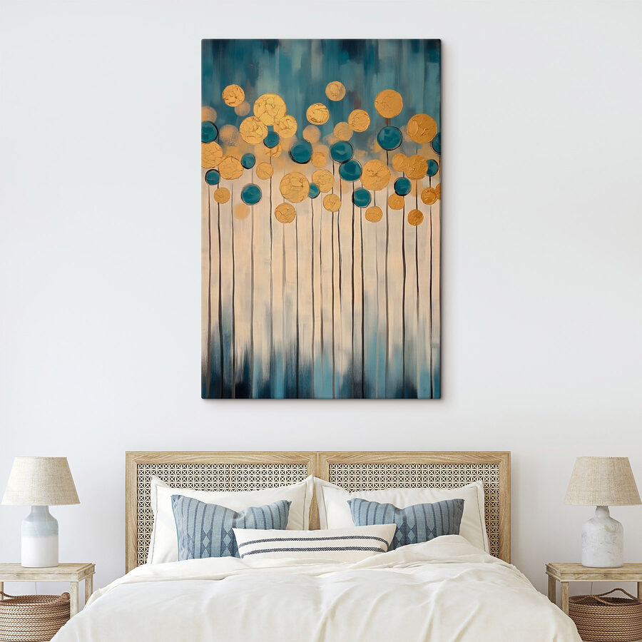 Canvas prints Vibrant circles in soothing colors