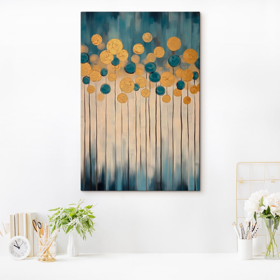 Canvas prints Vibrant circles in soothing colors