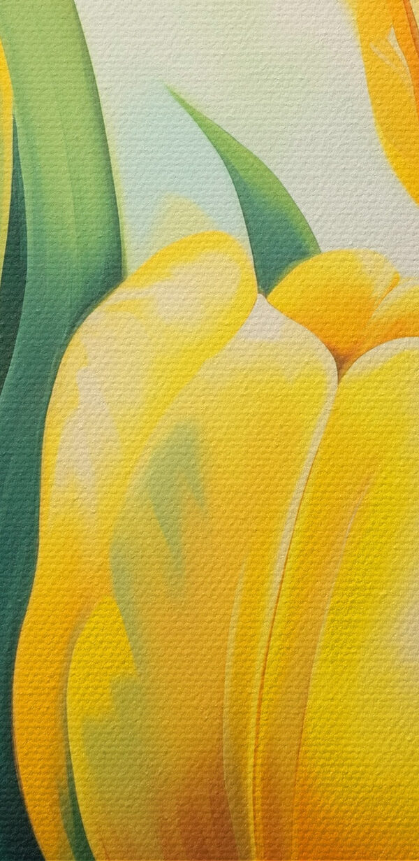 Malowanie żółtych tulipanów Malowanie żółtych tulipanów