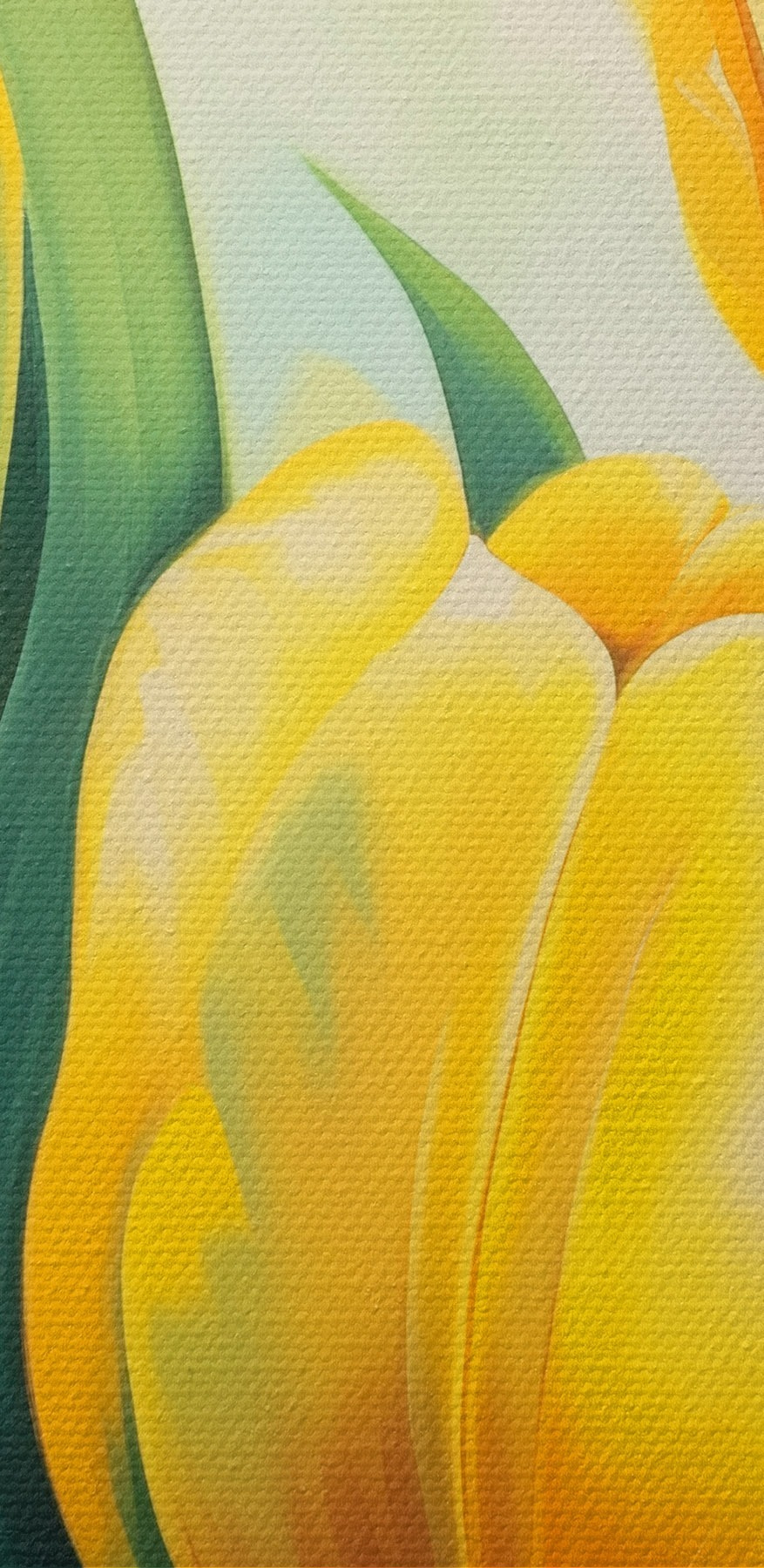 Malowanie żółtych tulipanów Malowanie żółtych tulipanów
