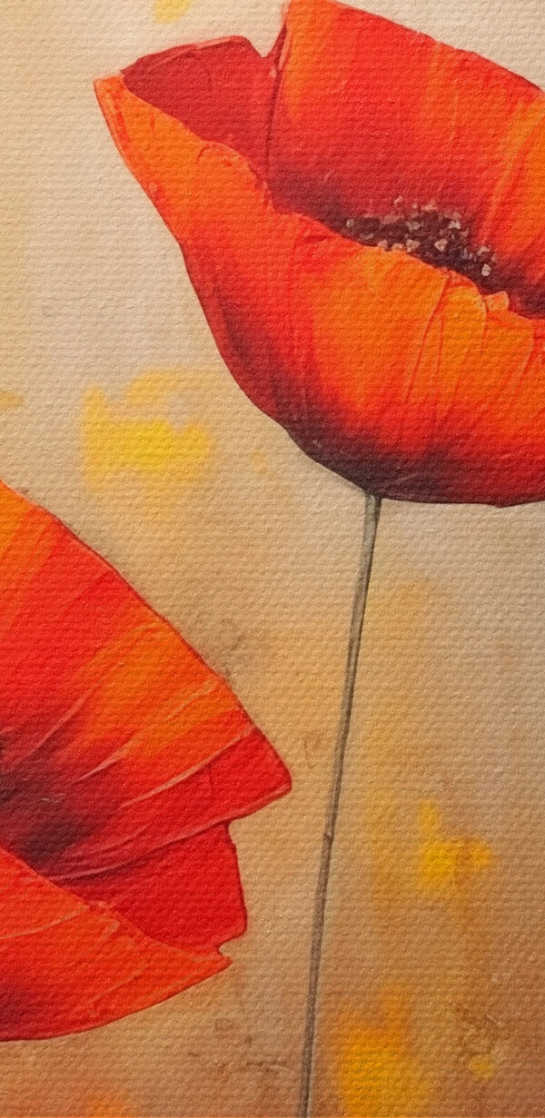 Malowanie czerwonych kwiatów Malowanie czerwonych kwiatów