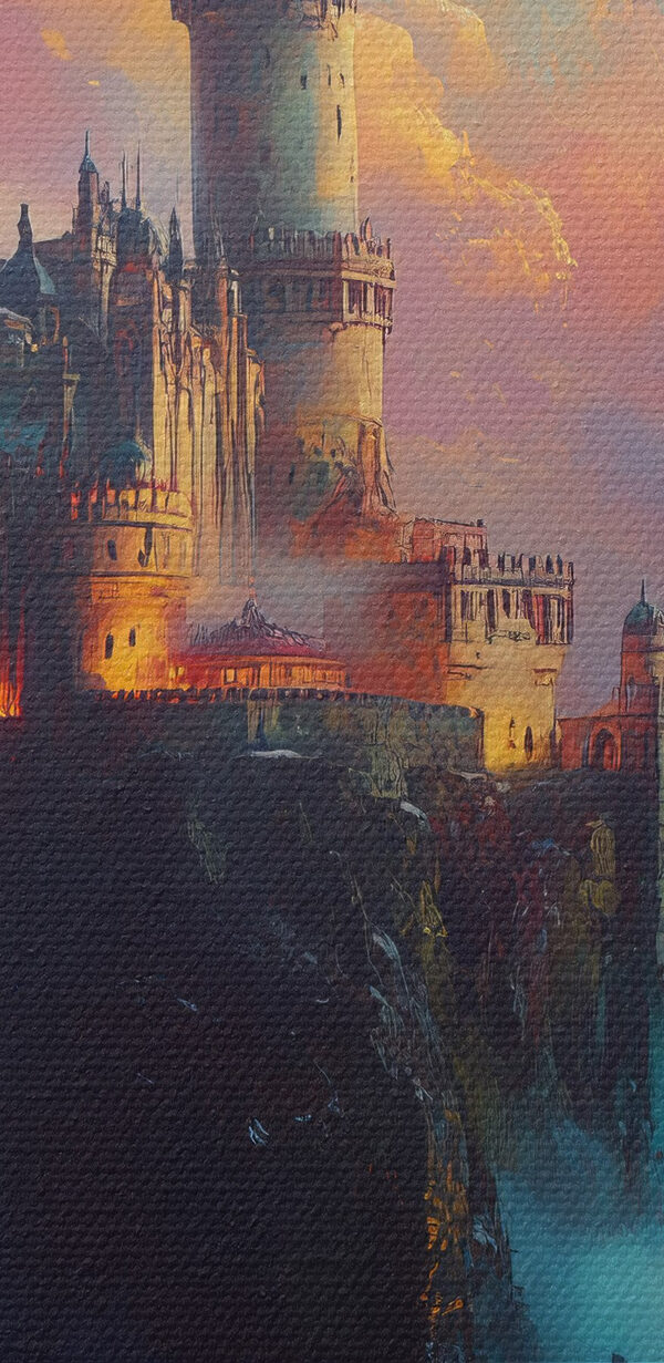 Zamek na górze z chmurami Zamek na górze z chmurami
