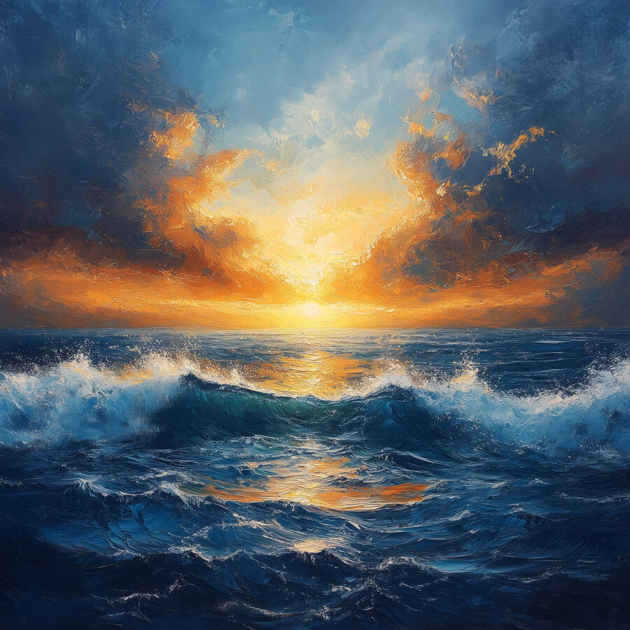 Zachód słońca nad oceanem Zachód słońca nad oceanem