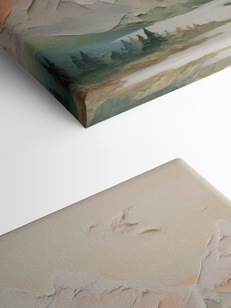 Painting of a mountain range Painting of a mountain range
