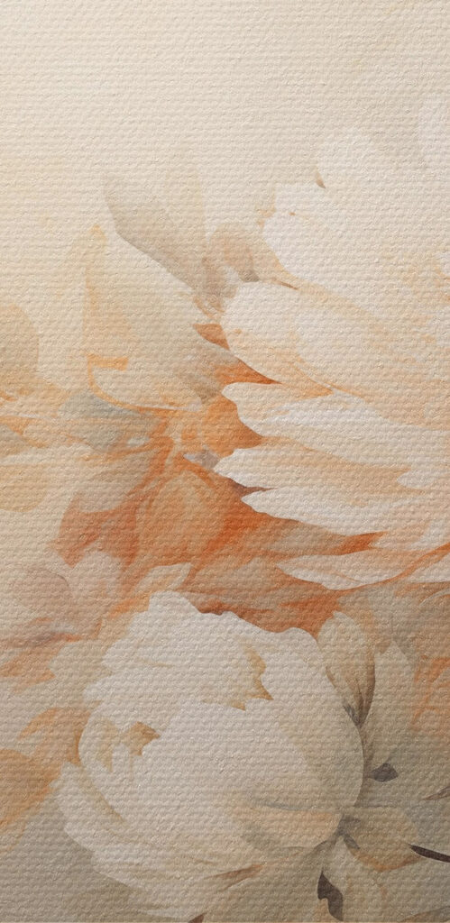 Painting of flowers on a wall