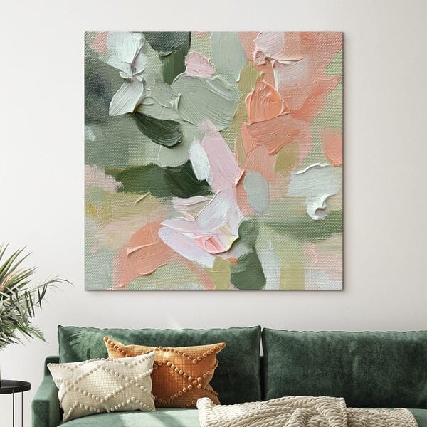 Obraz Miękkie pastele na teksturowanym płótnie