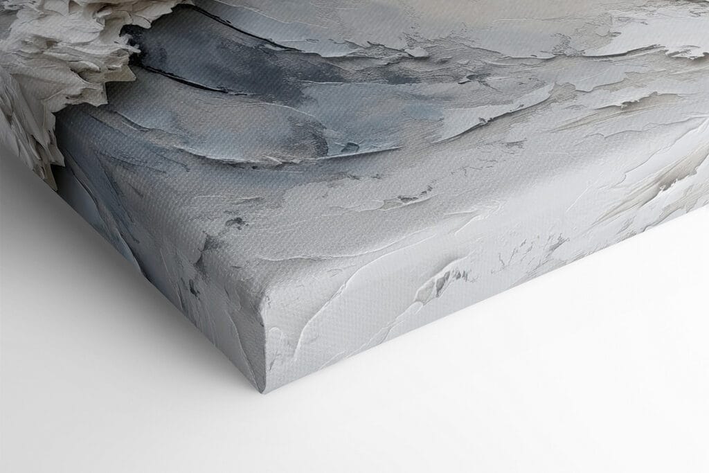 White wave on a white surface