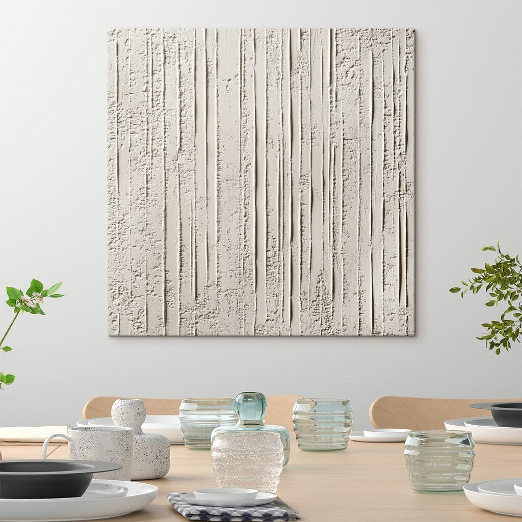 White wall with lines