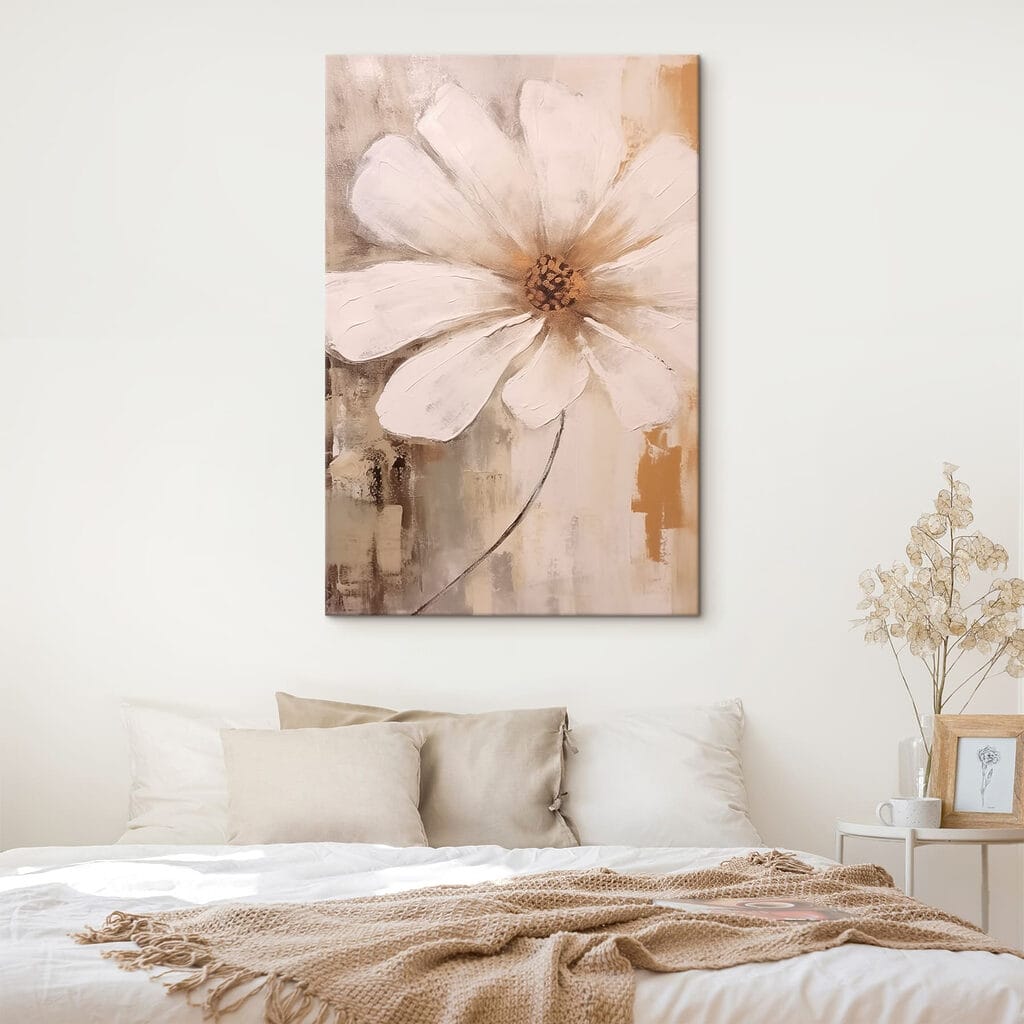 Painting of a white flower Painting of a white flower