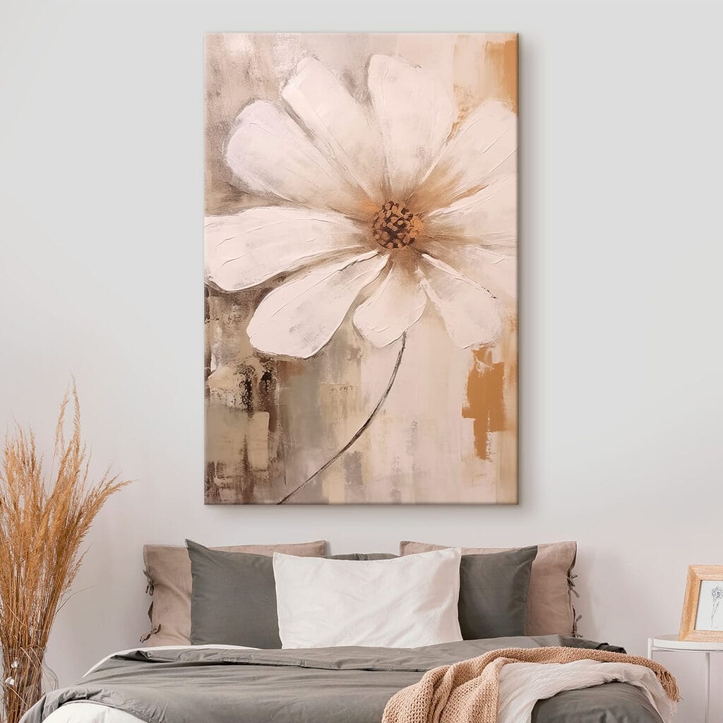 Painting of a white flower Painting of a white flower