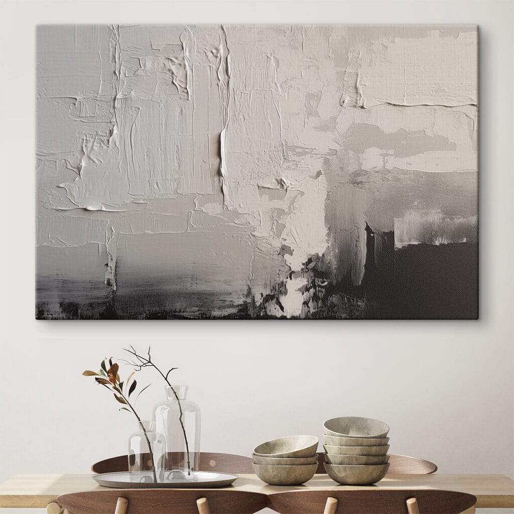 White and black wall