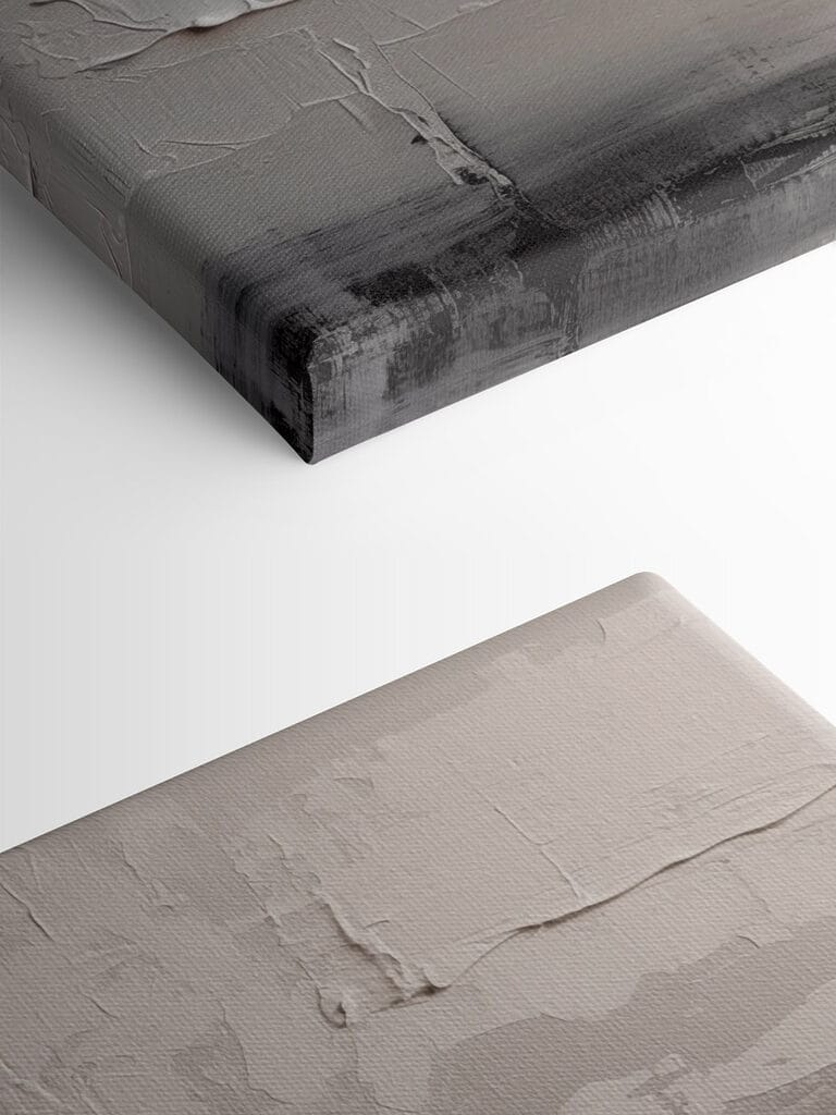 White and black wall