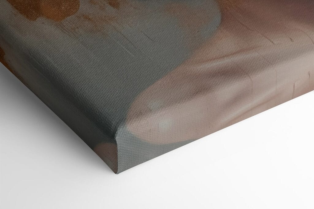 Painting of a woman with flowers on her head