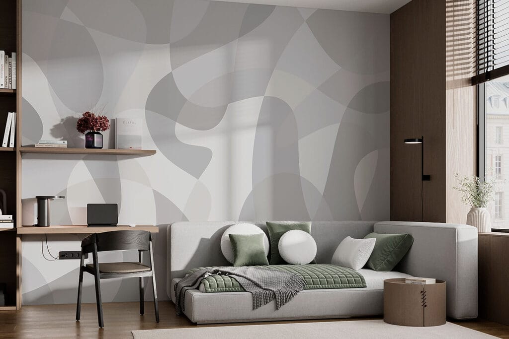 Grey and white background