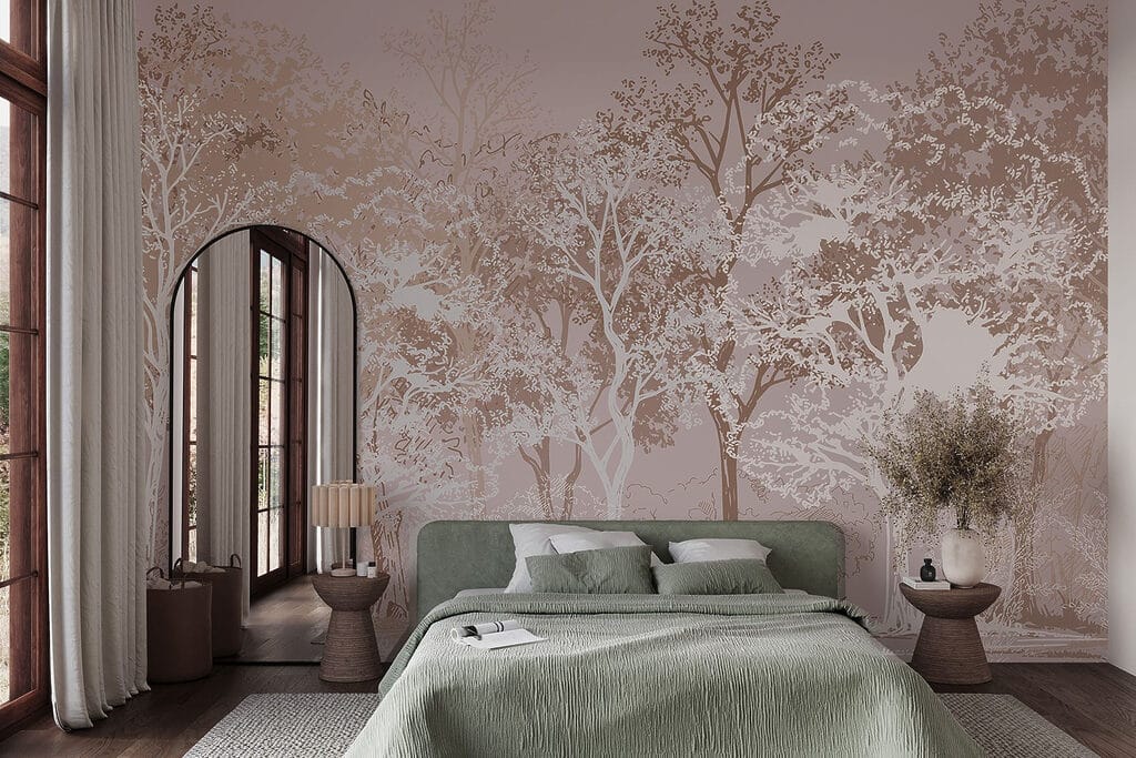 Group of trees in a forest