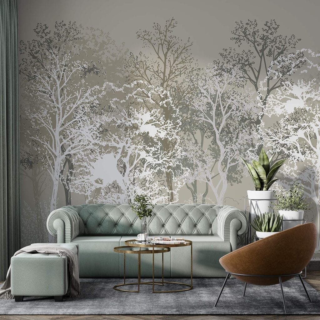 Group of trees in a forest