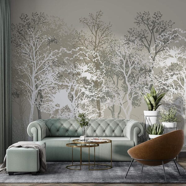 Group of trees in a forest