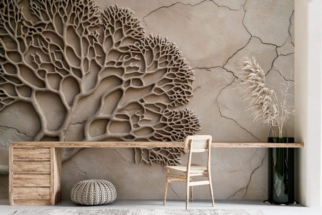 Coral on a concrete surface