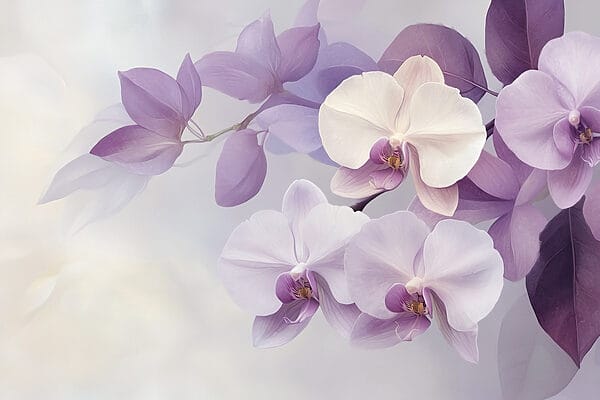 Delikatne orchidee w łagodnych odcieniach Delikatne orchidee w łagodnych odcieniach