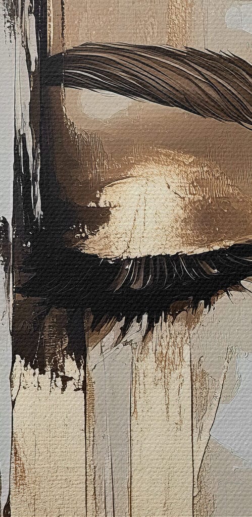 Painting of a woman's face