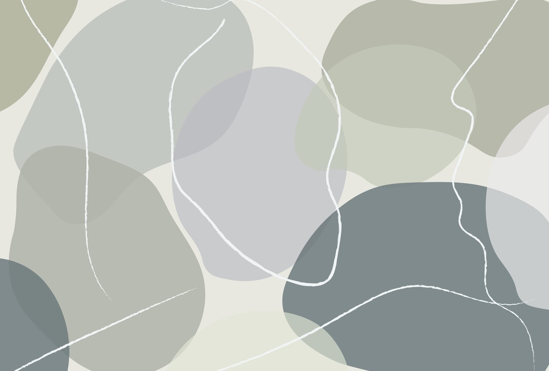 Abstract shapes in soft colors