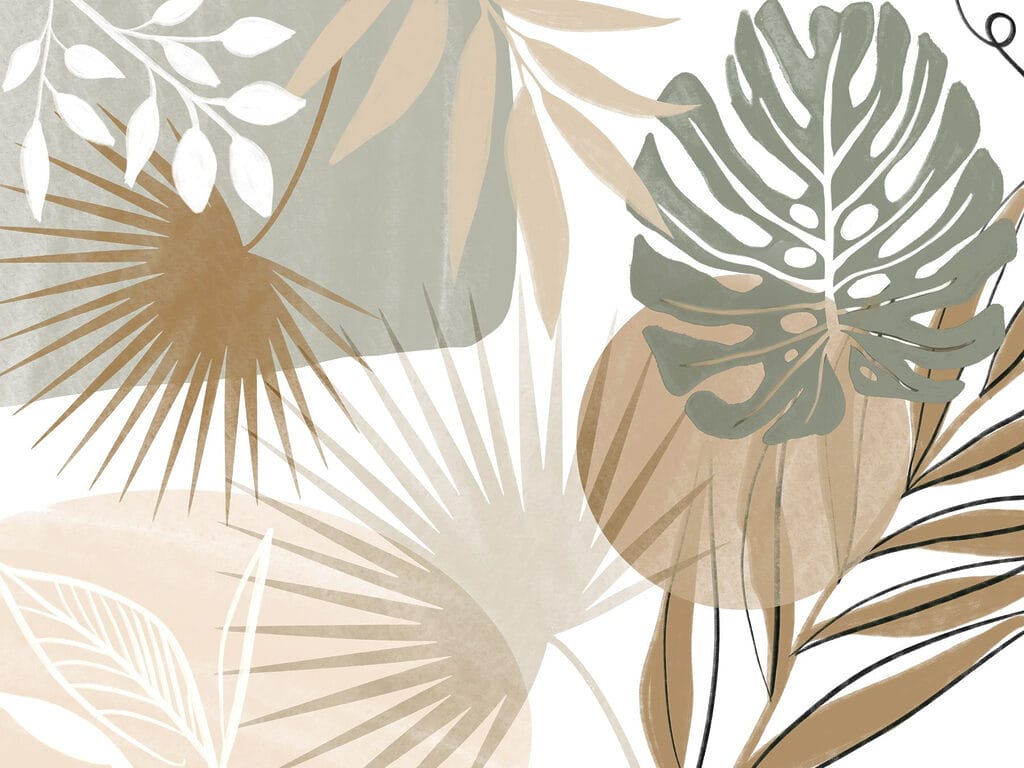 Inspirowany naturą abstrakcyjny wzór botaniczny Inspirowany naturą abstrakcyjny wzór botaniczny