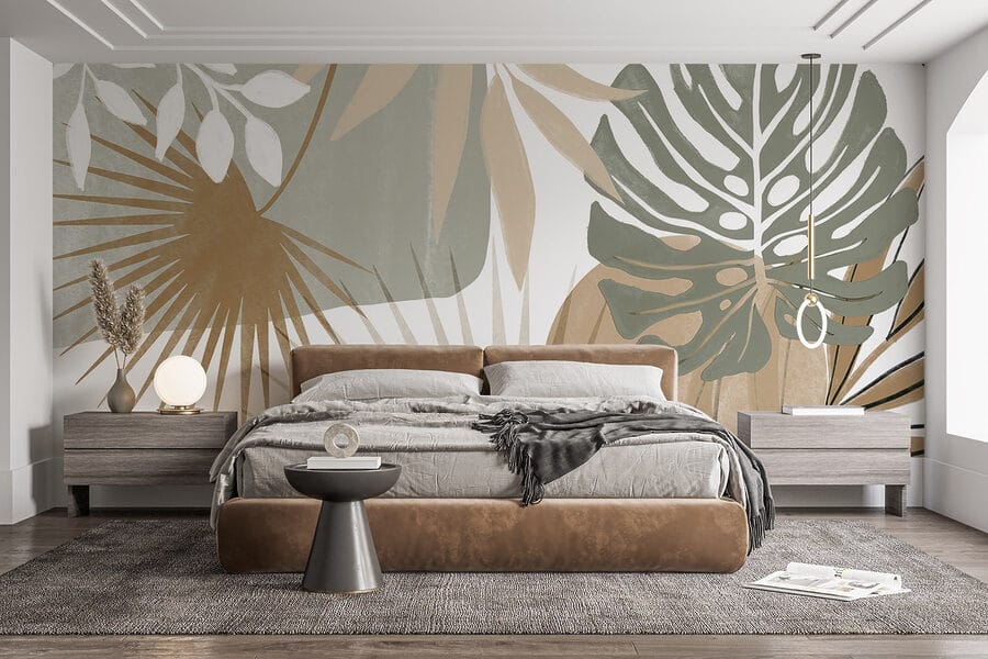 Inspirowany naturą abstrakcyjny wzór botaniczny Inspirowany naturą abstrakcyjny wzór botaniczny