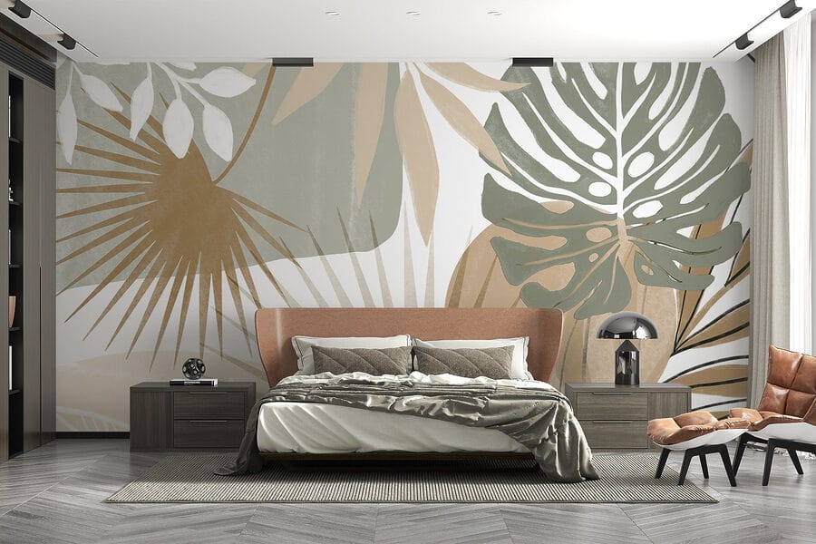Inspirowany naturą abstrakcyjny wzór botaniczny Inspirowany naturą abstrakcyjny wzór botaniczny