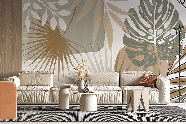 Inspirowany naturą abstrakcyjny wzór botaniczny Inspirowany naturą abstrakcyjny wzór botaniczny