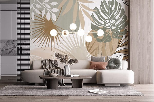 Inspirowany naturą abstrakcyjny wzór botaniczny Inspirowany naturą abstrakcyjny wzór botaniczny