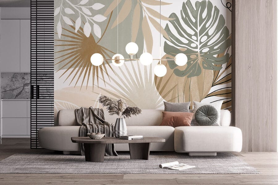 Inspirowany naturą abstrakcyjny wzór botaniczny Inspirowany naturą abstrakcyjny wzór botaniczny
