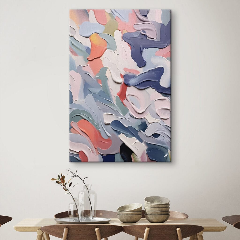 Abstract waves of gentle colors