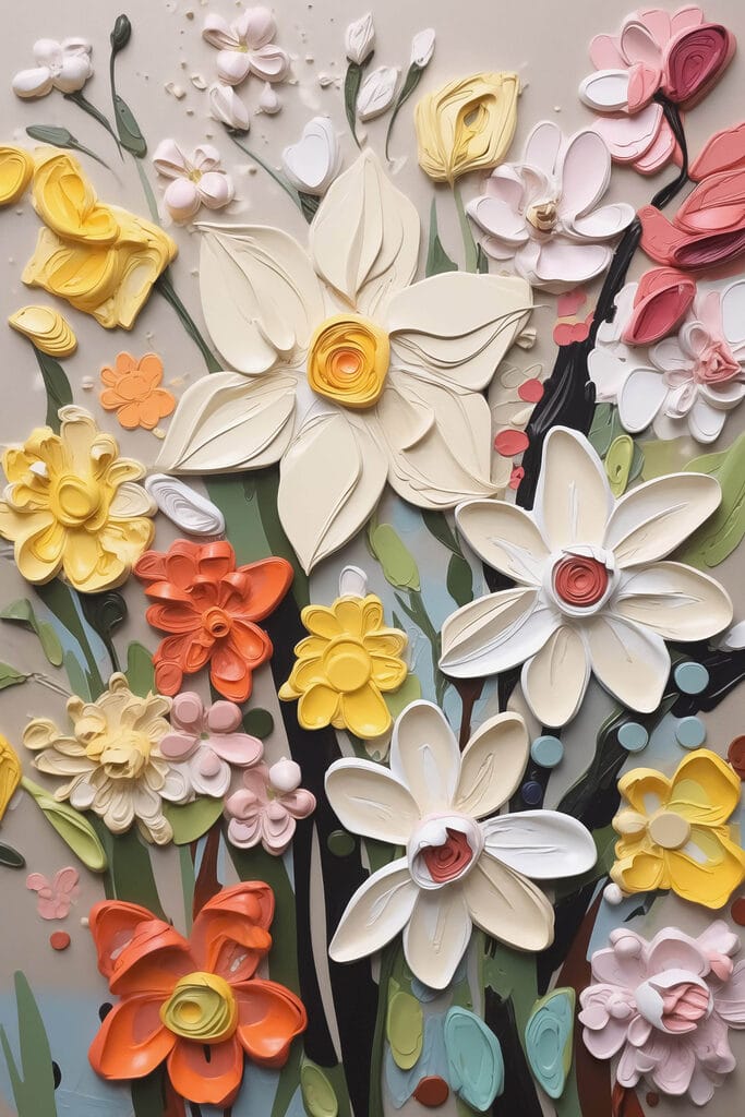 Vibrant bouquet of colorful flowers
