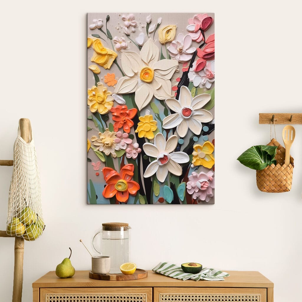 Vibrant bouquet of colorful flowers