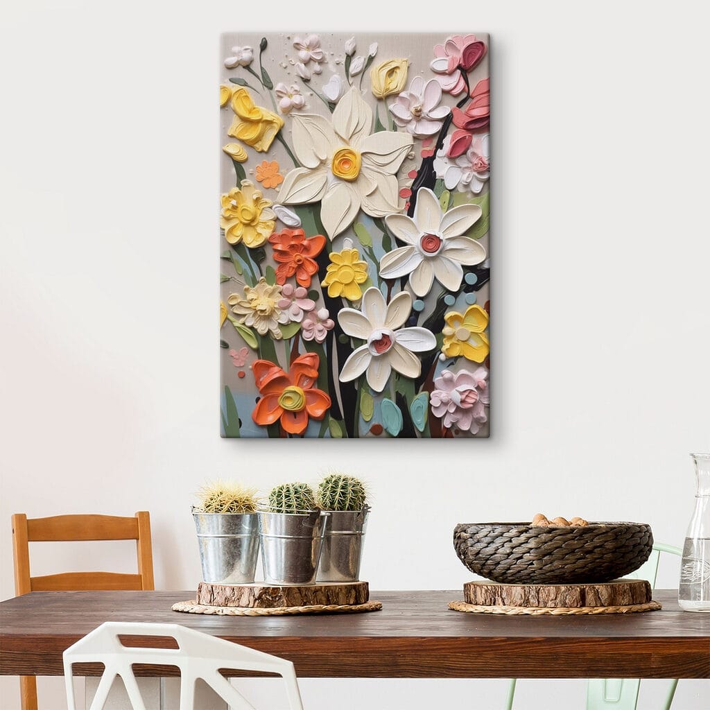 Vibrant bouquet of colorful flowers