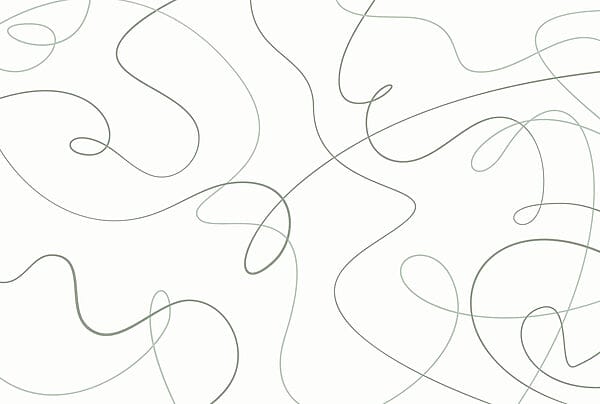 Green lines on a white background