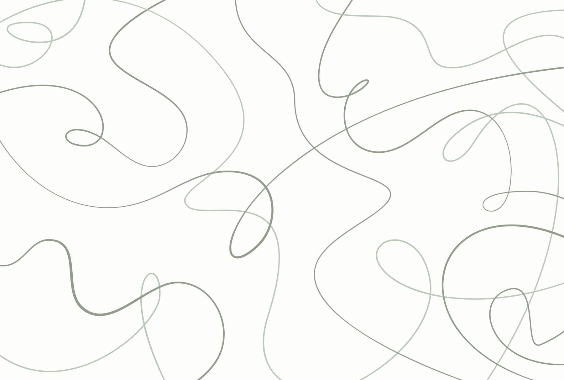 Green lines on a white background