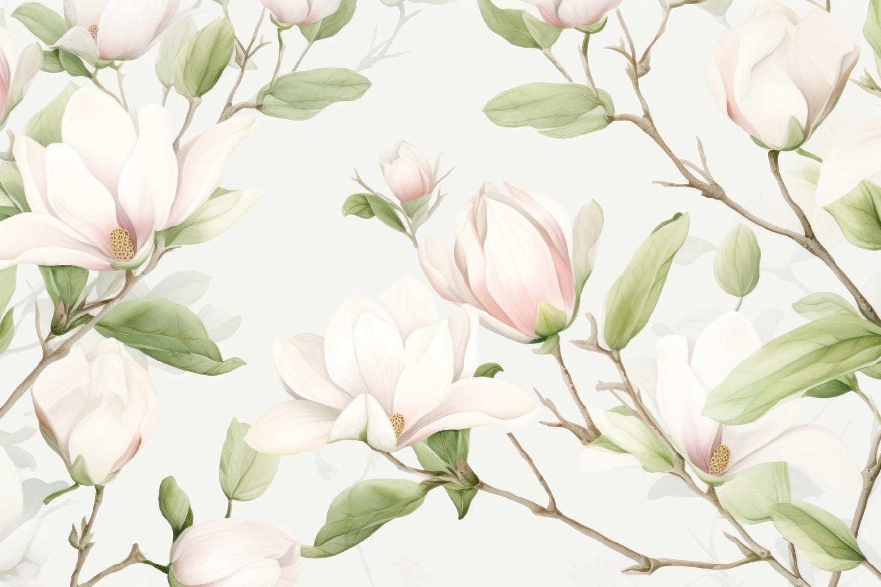 Delicate blooms in soft hues