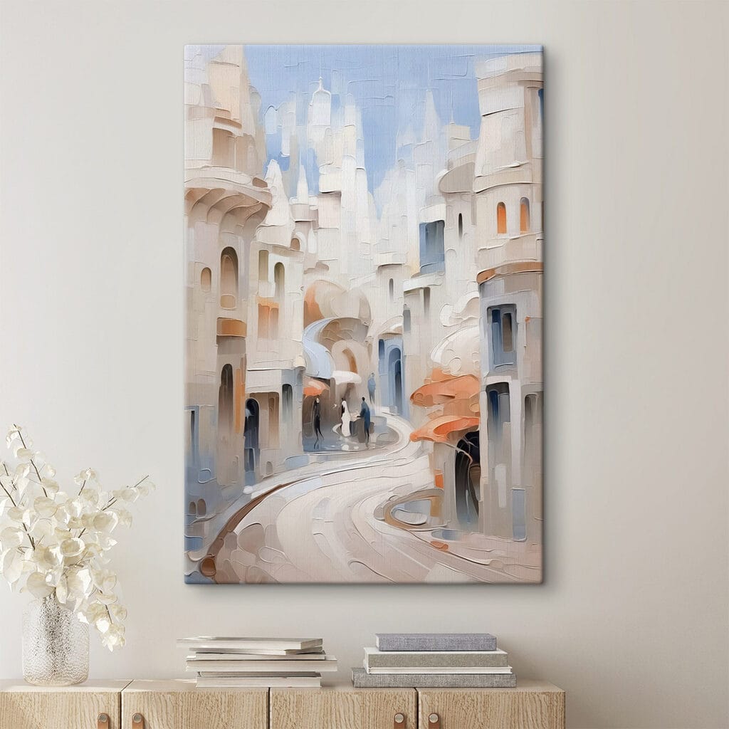 Painting of a city