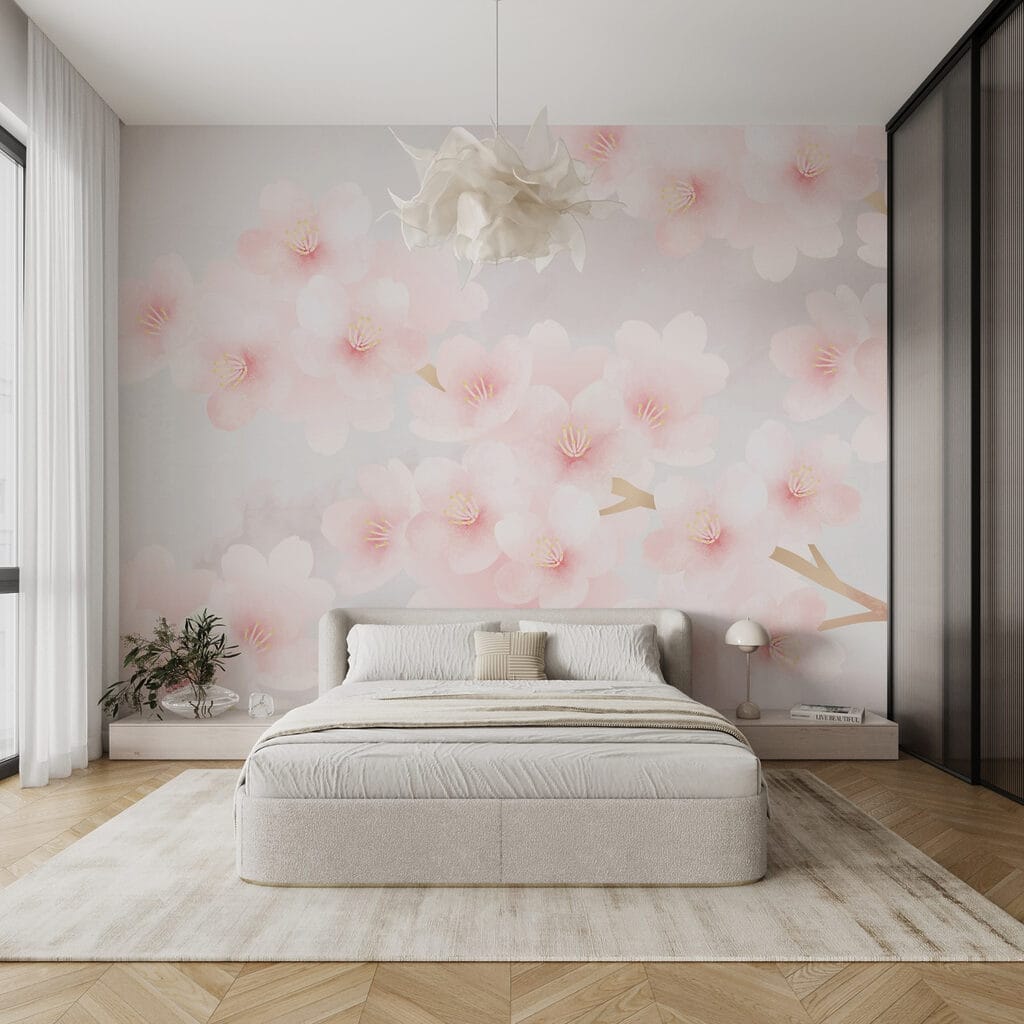 Delicate blossoms in soft hues