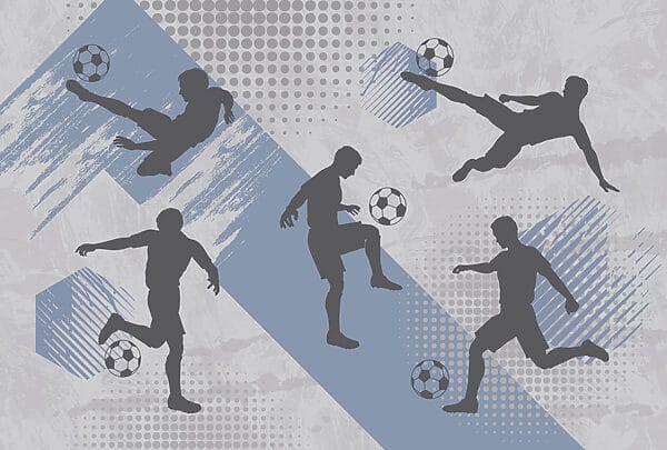 Grupa mężczyzn grających w piłkę nożną Grupa mężczyzn grających w piłkę nożną