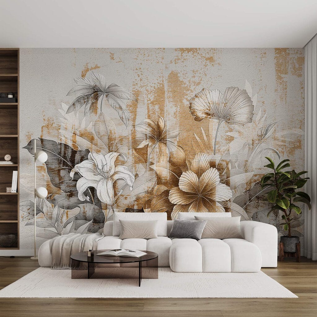 Elegant floral design with soft tones