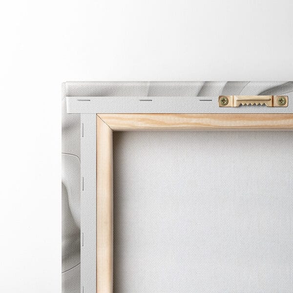 Canvas prints White surface with wavy lines Canvas prints White surface with wavy lines