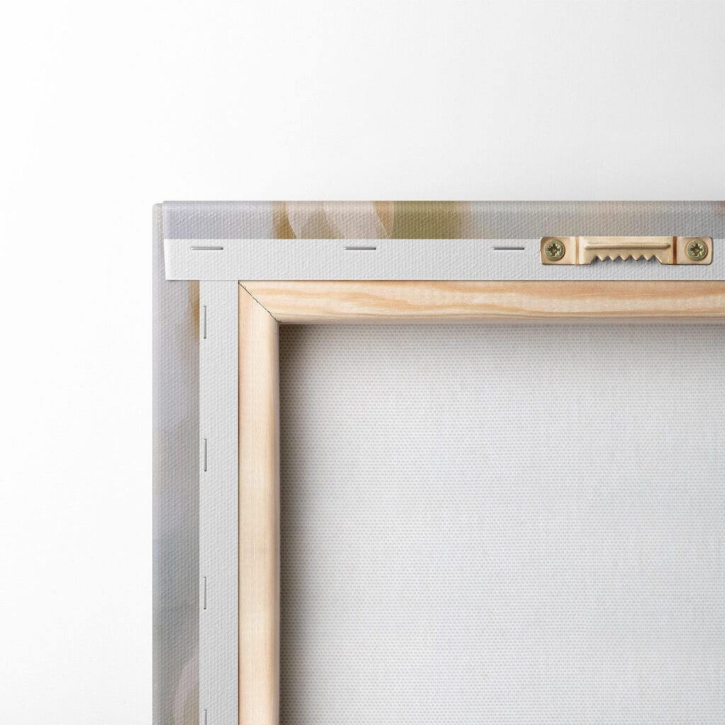 Painting of flowers on a blue background