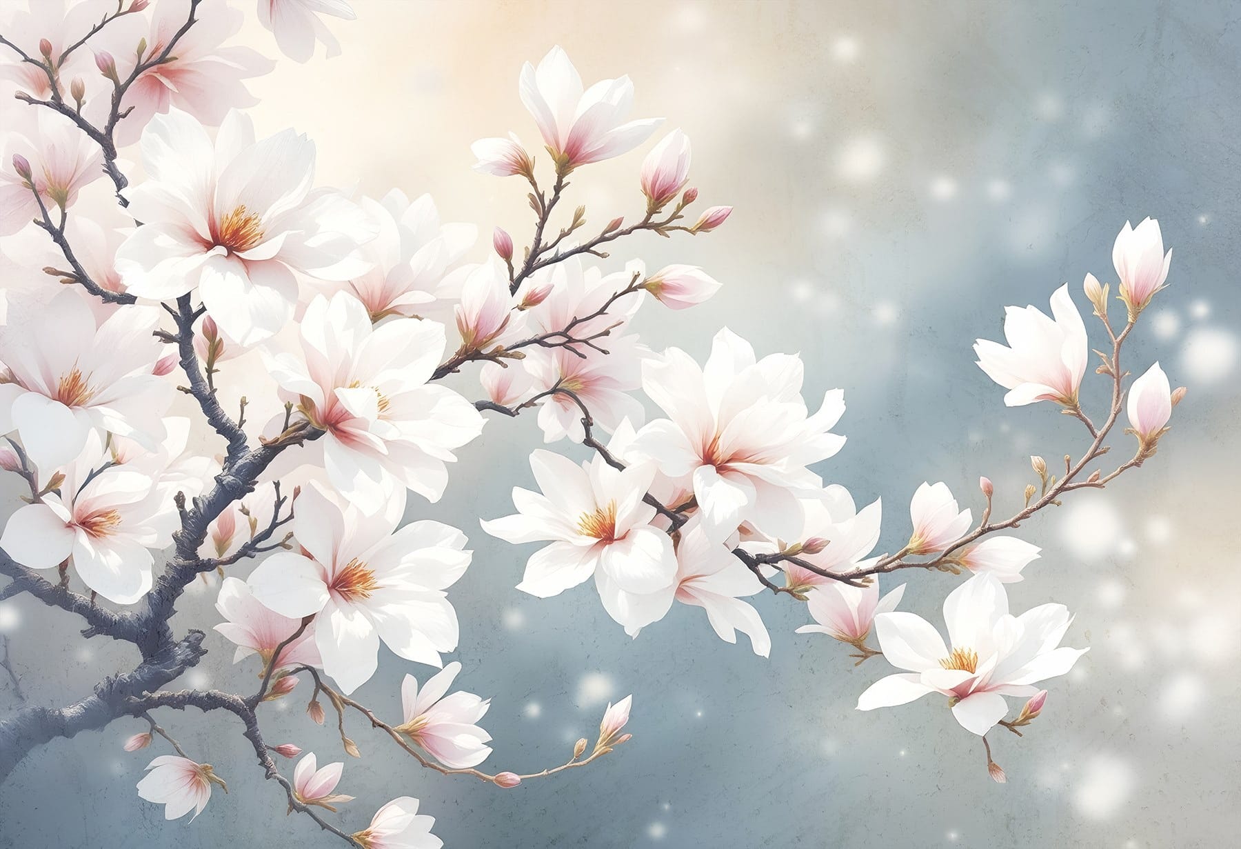 Tree with white flowers