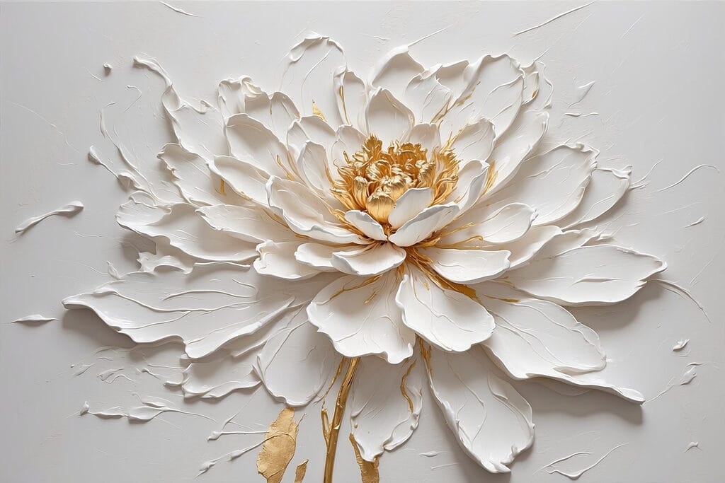 Elegant flower in soft textures