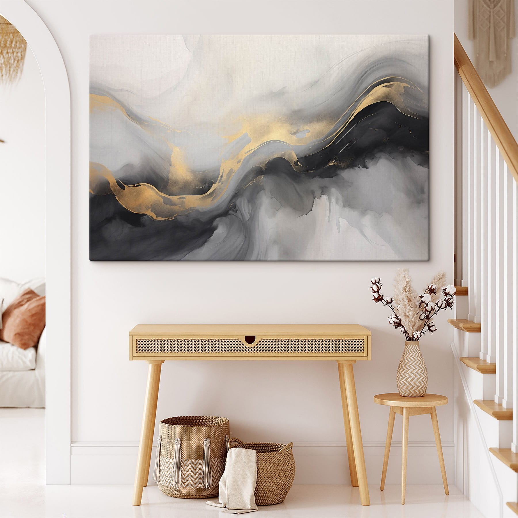 Flowing hues of elegance and depth