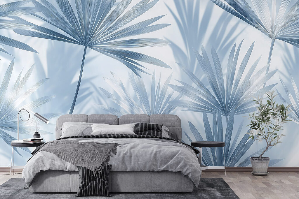 Delicate palms in soft hues Delicate palms in soft hues