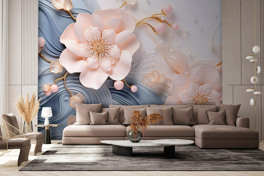 Elegant floral design in soft tones Elegant floral design in soft tones